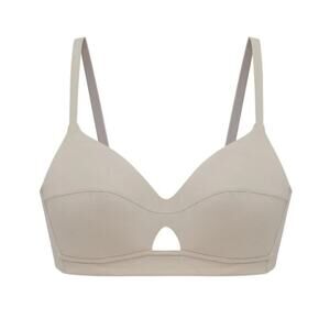 NEW Neiwai Pure Comfort 5/8 Cup Bandeau Bra Cream Cut-Out Bralette